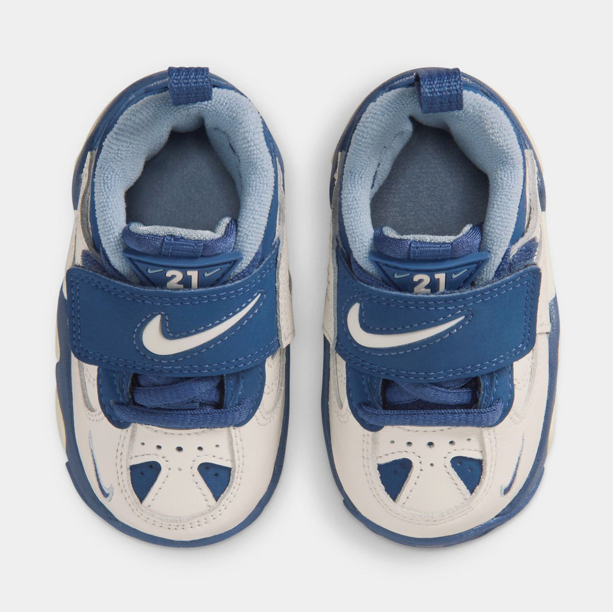 Air Diamond Turf II Sail And Blue Grey Infant Toddler Basketball Shoes (Sail/Mystic Navy/Blue Grey/Metallic Gold) Free Shipping