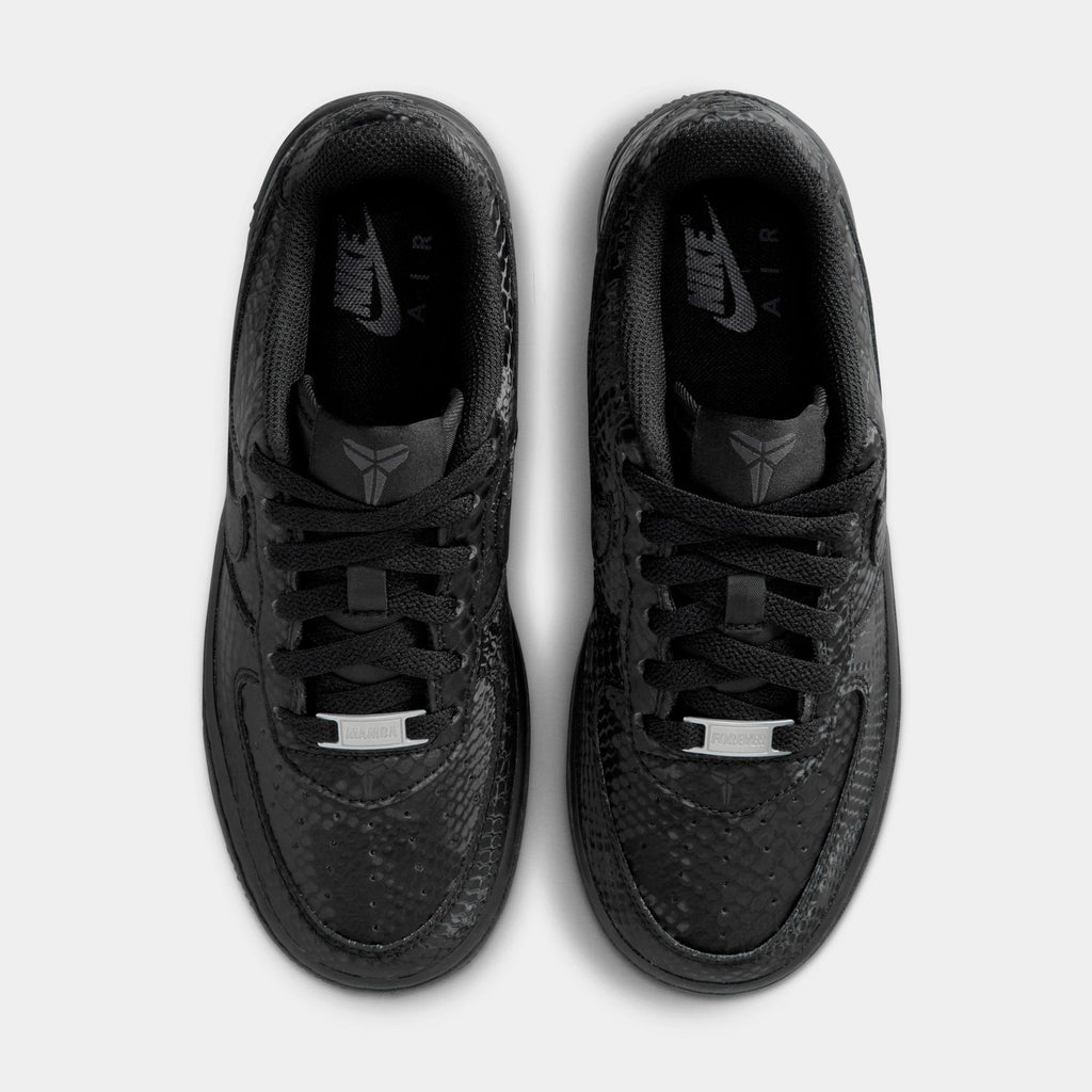 Kobe Air Force 1 Low Grade School Lifestyle Shoes (Black)