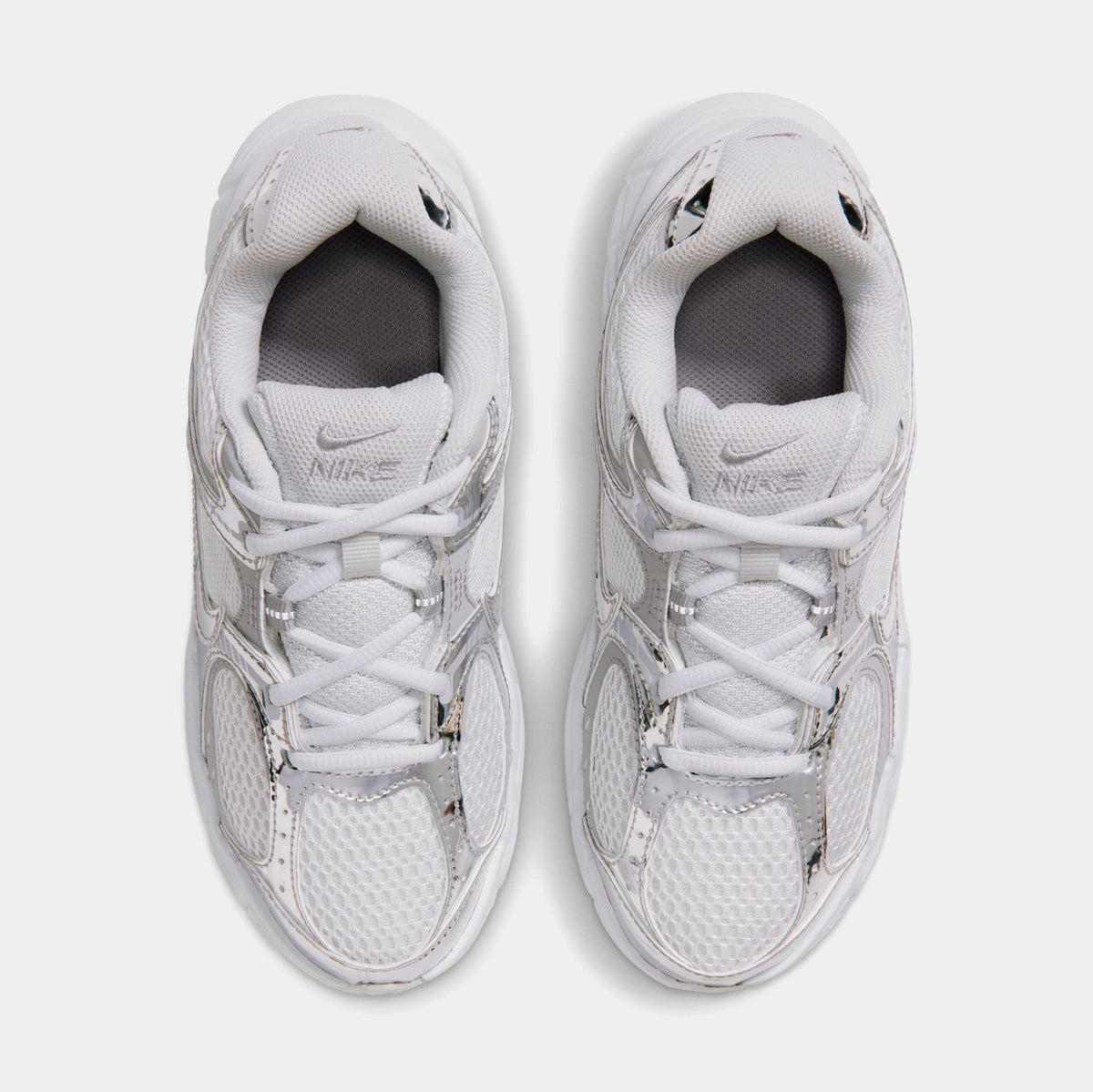 V5 RNR Grade School Running Shoes (Off-White/Vast Grey/Silver Lilac/Metallic Silver)