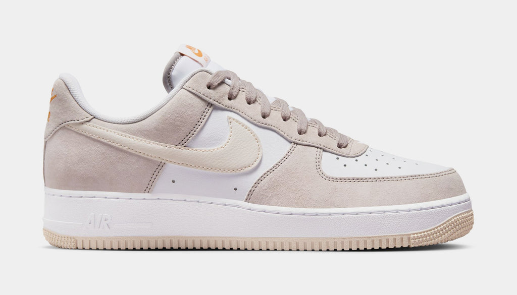 Air Force 1'07 Mens Lifestyle Shoes (College Grey/Light Orewood Brown/White)