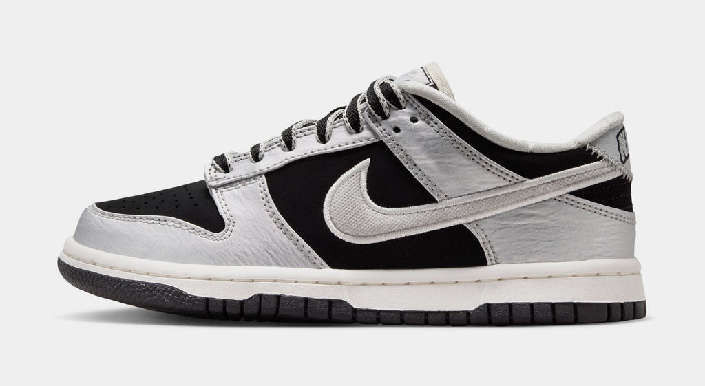 Dunk Low LV8 Grade School Lifestyle Shoes (Metallic Silver/Black)