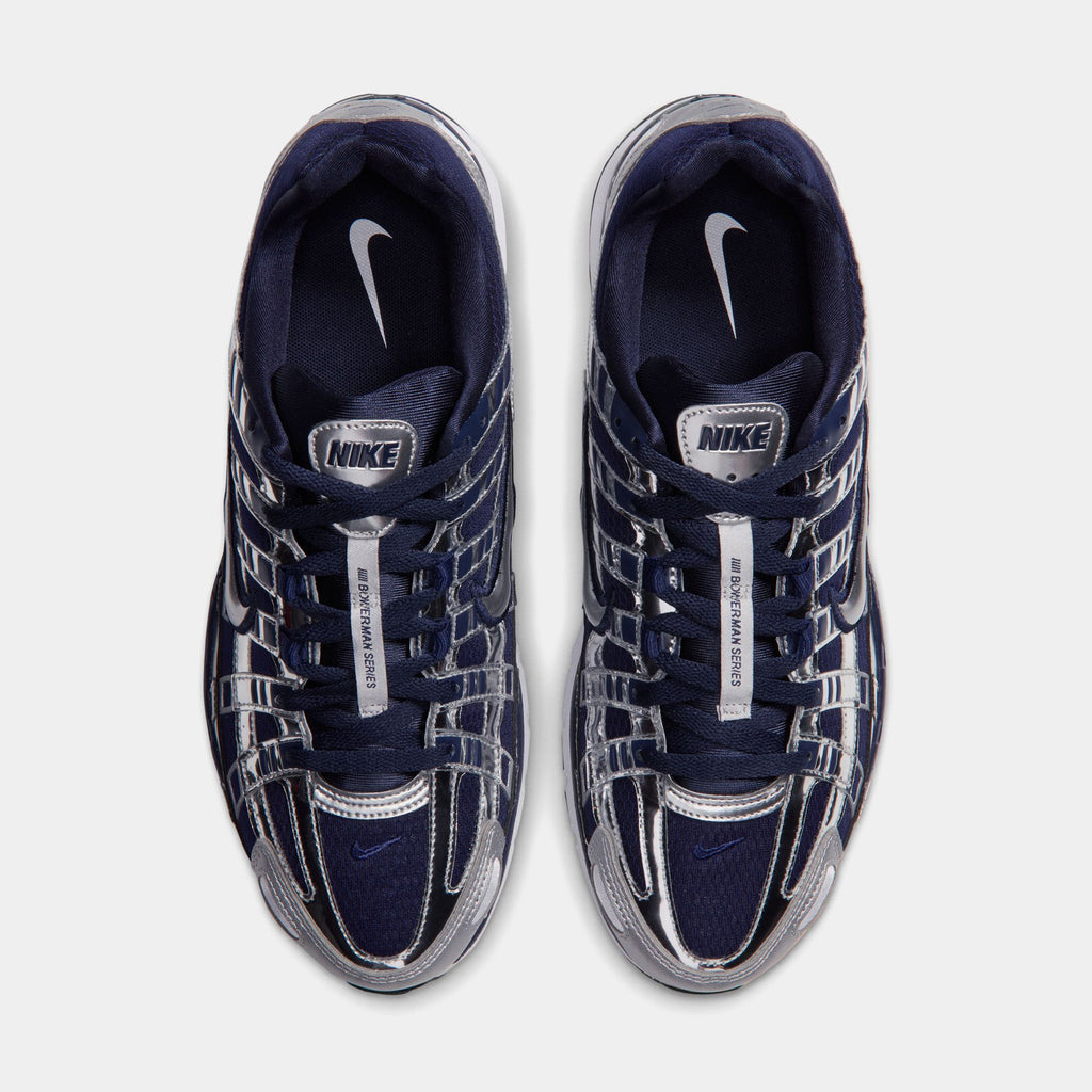 P-6000 Mens Running Shoes (Midnight Navy/Metallic Silver/White)