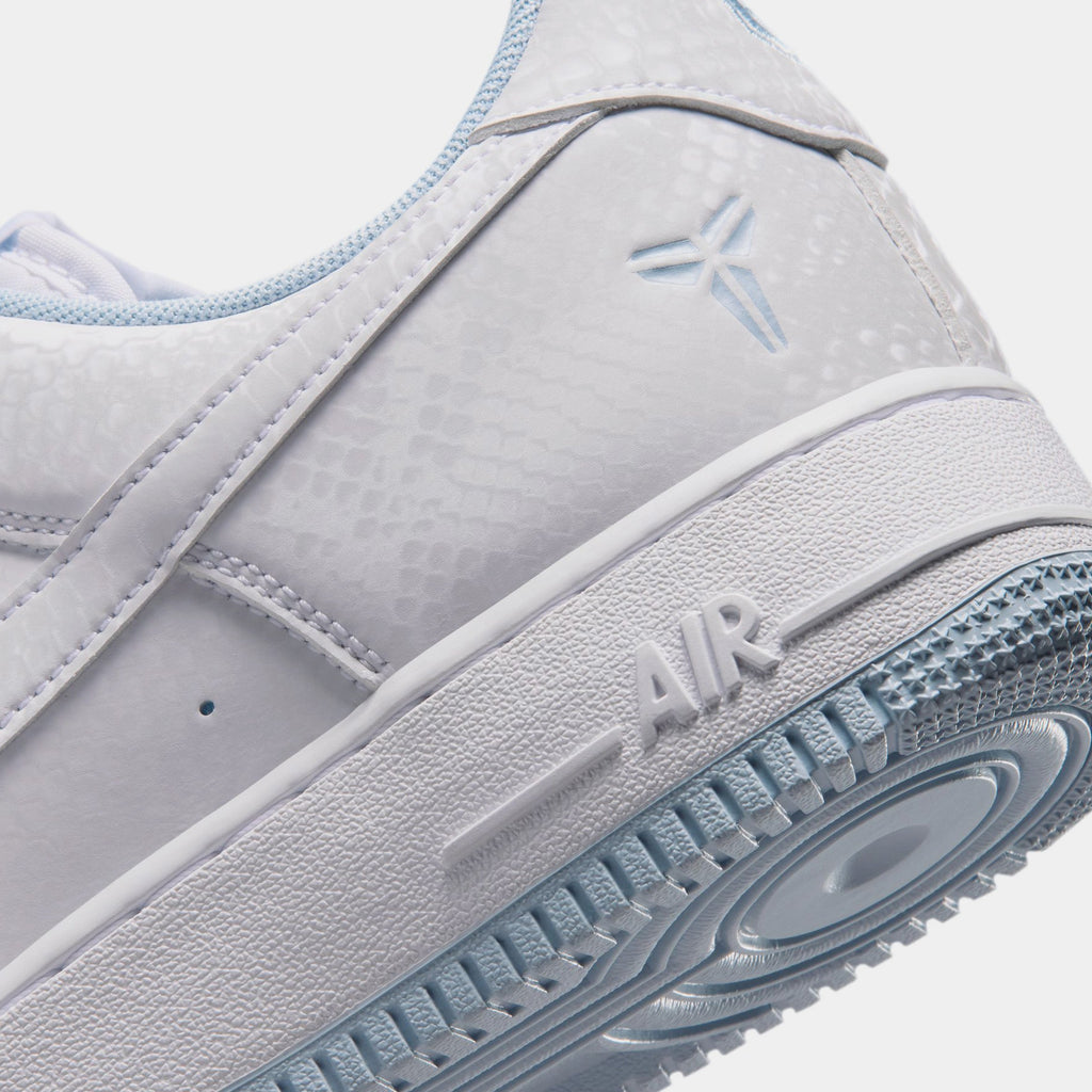 Kobe Air Force 1 Low Armory Blue Mens Lifestyle Shoes (White/Armory Blue)