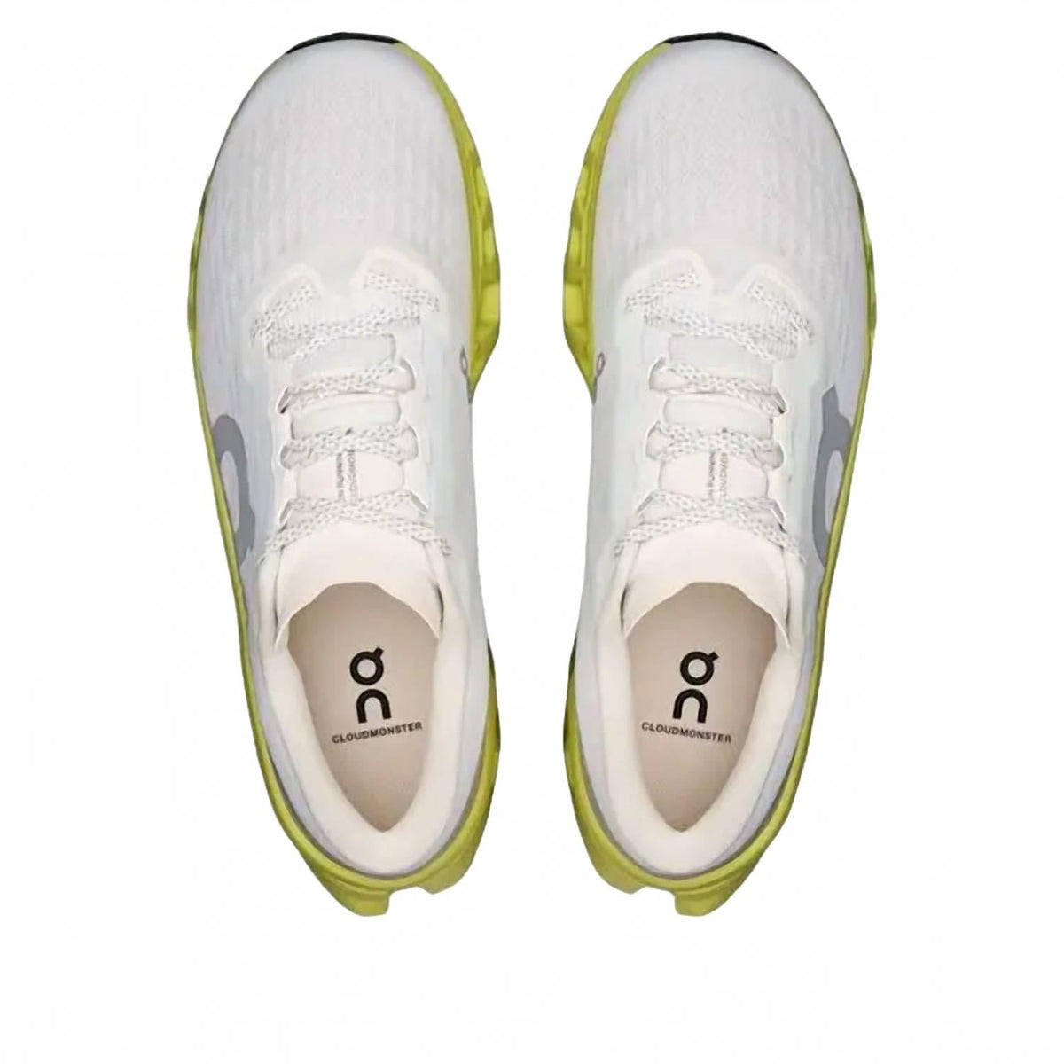 Men's Cloudmonster 3 Running Shoes In Ivory - Limelight
