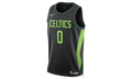 NBA JAYSON TATUM BOSTON CELTICS SWINGMAN JERSEY "Black/Pro Green/Action Green" FQ4335 011