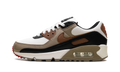 Air Max 90 WMNS "Phantom Black Fire Red Light British Tan" DH8010 005