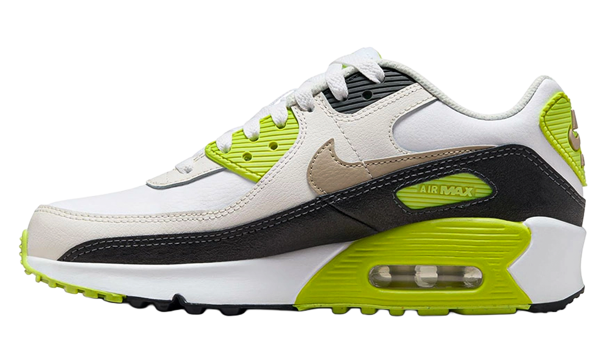 Air Max 90 GS "White Cyber Dark Smoke Grey Khaki" HF6358 103