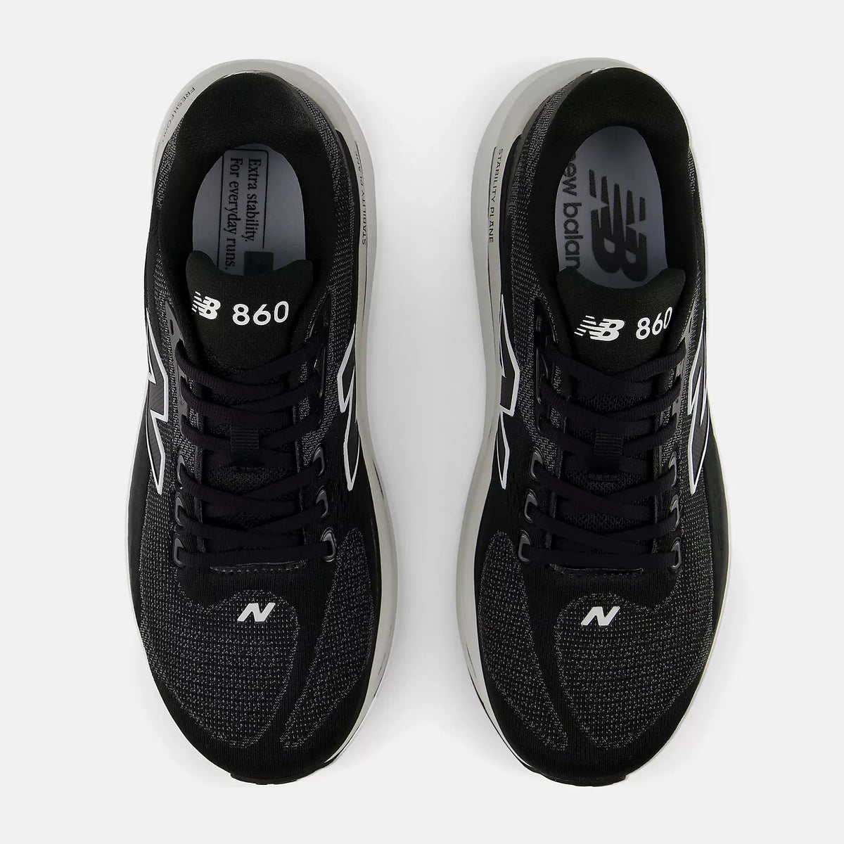 Men's New Balance Fresh Foam X 860v15 - BLACK WHITE