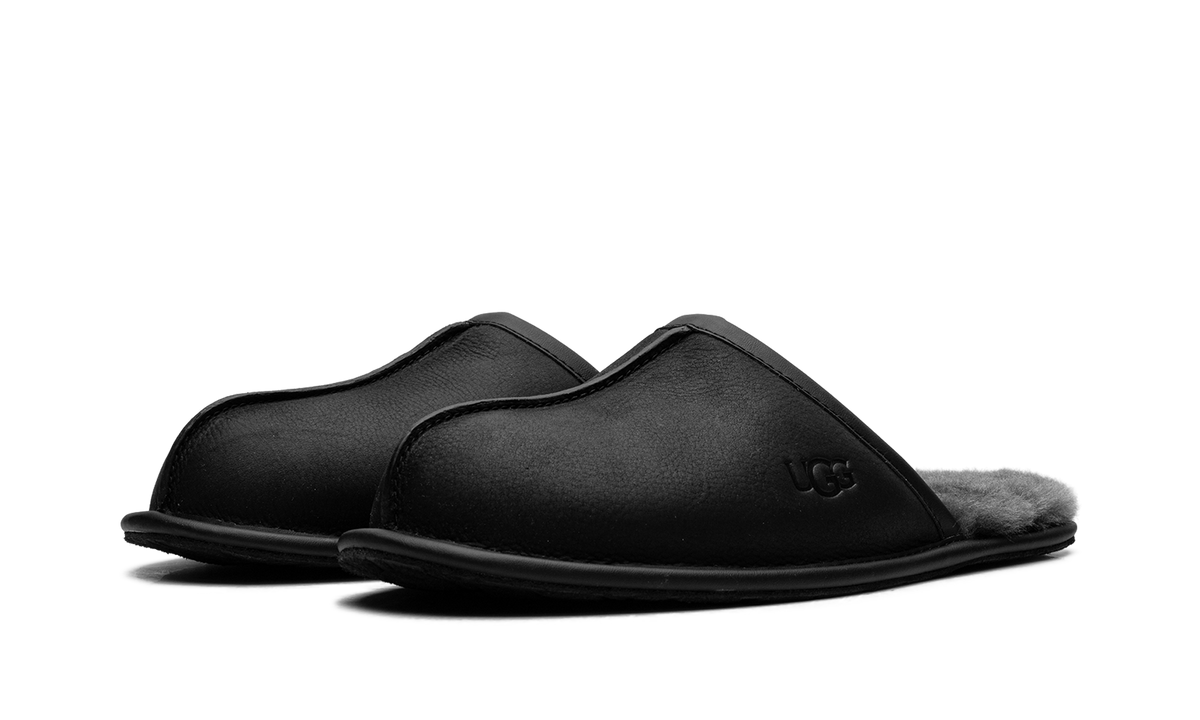 Scuff Leather Slipper "Black" 1108192 BLK