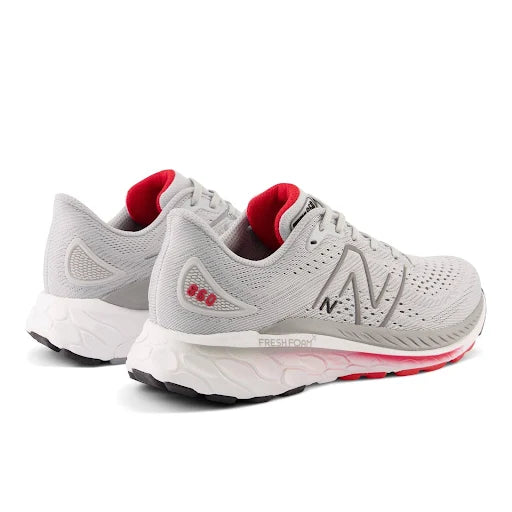 New Balance Mens 860S13- Light Aluminum/True Red/Black (M860S13)