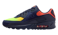 Air Max 90 "Blackened Blue Lemon Venom Hyper Crimson Gradient" DM0029 700