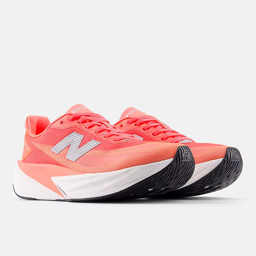 Womens New Balance Rebel V5 - URGENT RED (Wide)