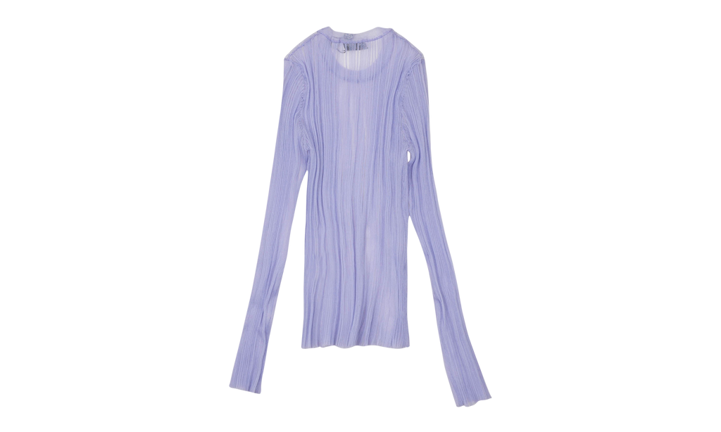 Opening Ceremony L/S Sheer Ribbed Top "Purple" S20KDZ12561