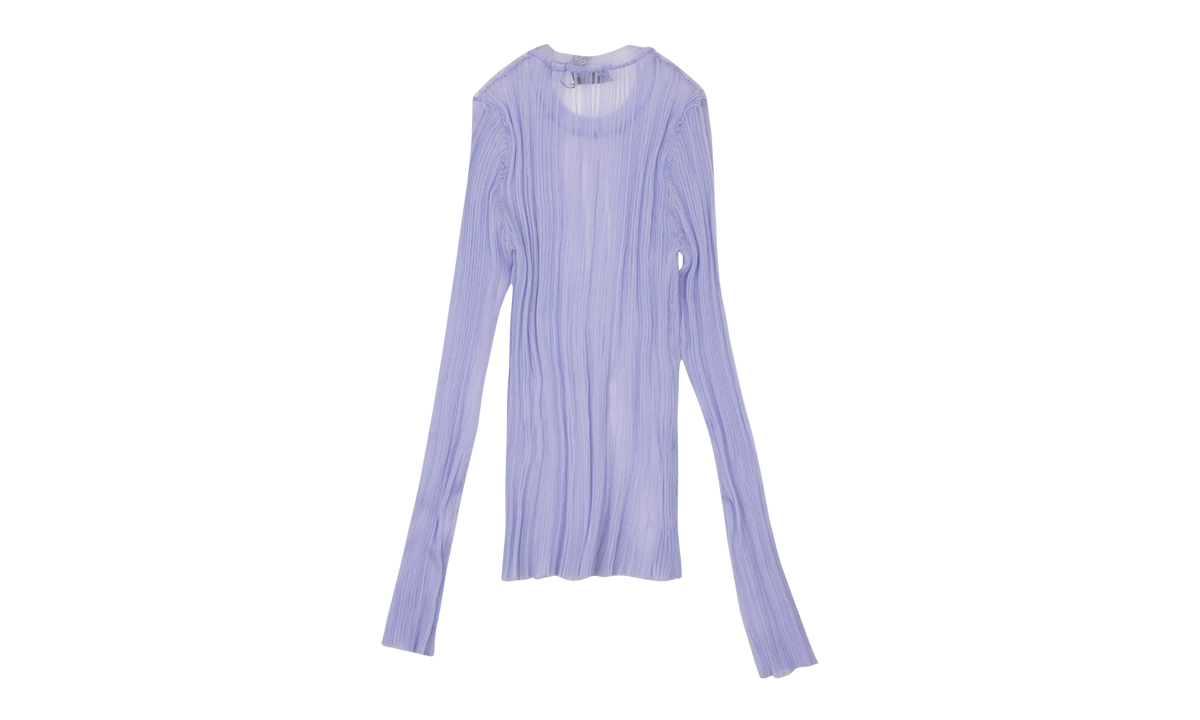 Opening Ceremony L/S Sheer Ribbed Top "Purple" S20KDZ12561