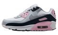 Air Max 90 LTR GS "White Pink Foam Armory Navy Wolf Grey" CD6864 134